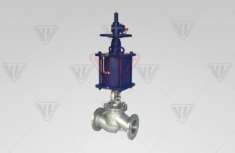 Pneumatic globe valves